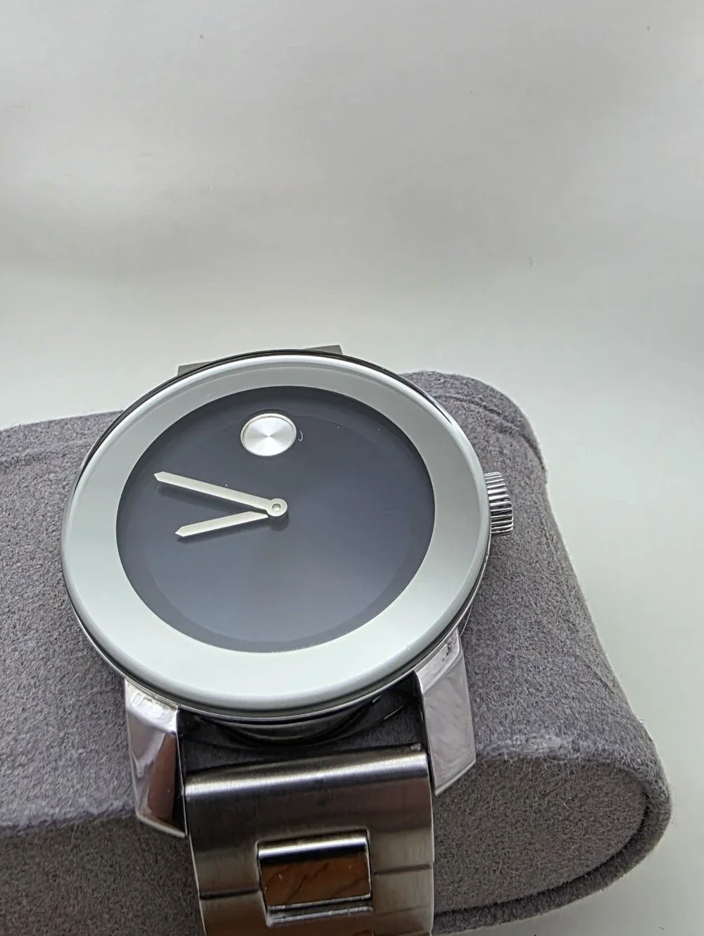 Movado Men's Stainless Steel Black Dial Museum Watch 36mm